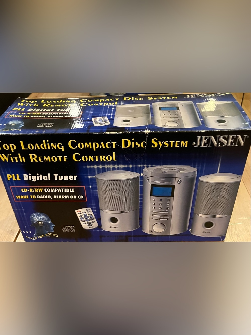 NEW Jensen JMC-300 Compact CD Disc System w/Remote Control Vintage in box